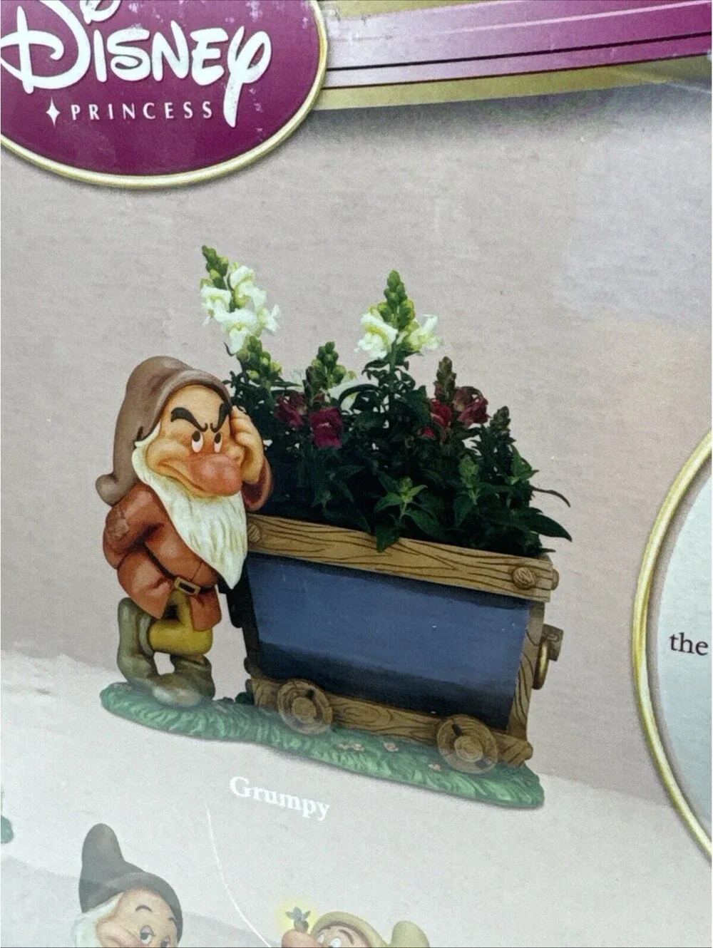 Snow Whites Garden Collection Grumpy Garden  Planter Sealed 2008 Disney Store